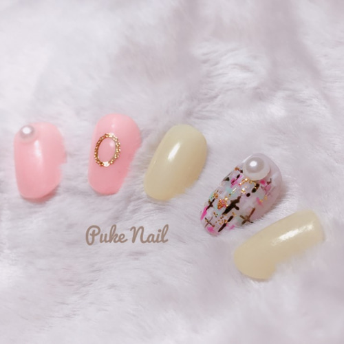 ネイルチップオーダー 72n様 ネイルチップ オーダーメイド 〜単色M No