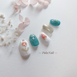 Puke Nail Free Shipping [No.217] NuanceBarra❁♡♡・♡v♡監獄指甲技巧 第3張的照片