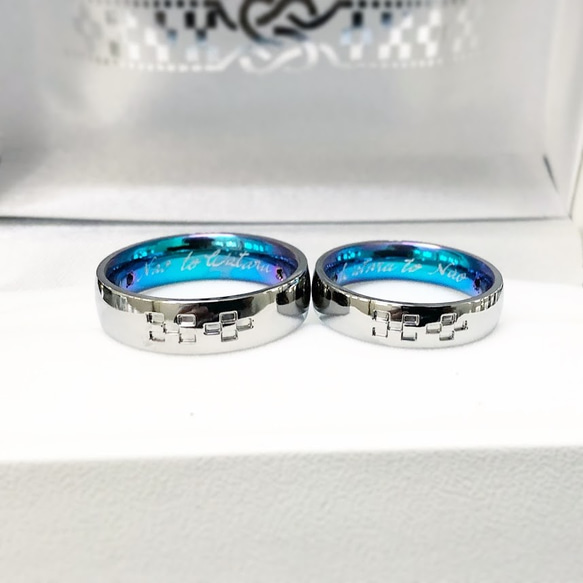 TITAN】～ミンサー柄＆むすび～ペアリング 指輪・リング H