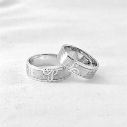 ～Okinawa Jewelry～ミンサー指輪“チュイシージ”助け合い【SILVER925】 4枚目の画像