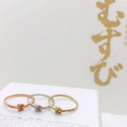 ～Okinawa Jewelry～ 小むすびピンキーリング ♡沖縄縁起物指輪♡ 2枚目の画像