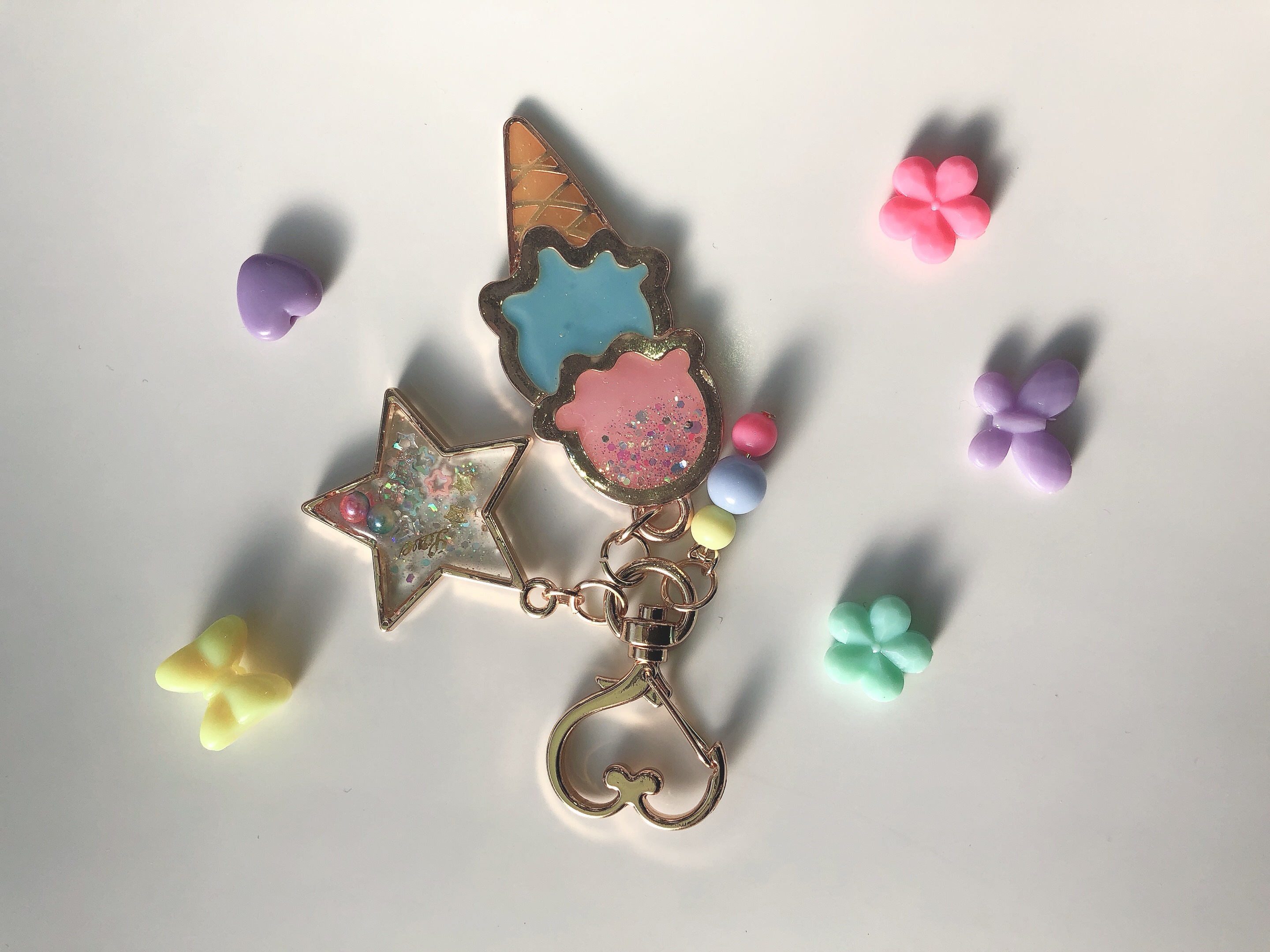 レジン キーホルダー アイスクリーム 樹脂・レジン miii 通販