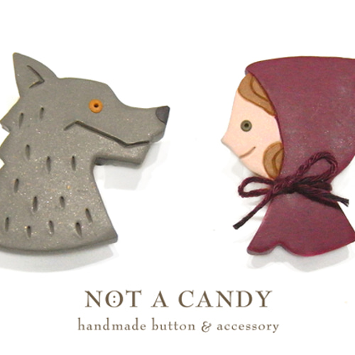 赤ずきんブローチ ブローチ NOT A CANDY 通販 221064｜Creema