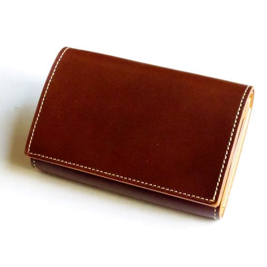 姫路ヌメ革 ハンドメイド ショートウォレット 2つ折り財布 ダークグリーン 新品 人気No.1】二つ折り財布 ガバっと開く ギャルソンウォレット