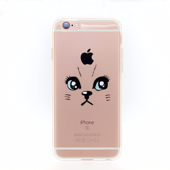 iphone13 ケース キリっとねこ TPU ソフトカバー ネコ ねこ 猫 スマホケース 1枚目の画像