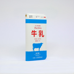 iphone13 ケース 手帳型 フレッシュ 牛乳 ミルク スマホケース iphoneケース　漢字牛乳 3枚目の画像
