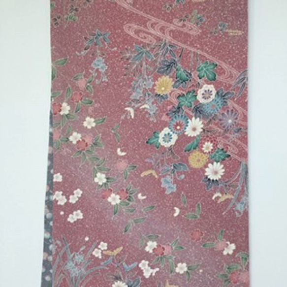 ピンク系の京友禅とグレー系の菊の小紋文様　母の日のお楽しみ 6枚目の画像