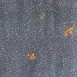 水色の濃淡の道長どりと水色の小紋   :   空色のリバーシブルスカーフ 8枚目の画像