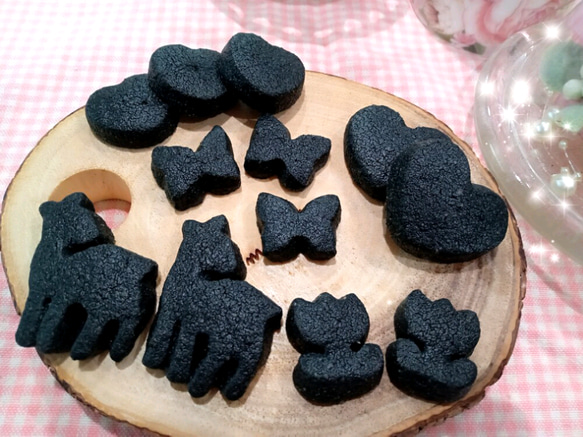 creema限定【送料無料】『米粉☆腸活☆クッキー』~活性炭入りスイーツ~、ギフト 4枚目の画像