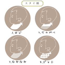 《横顔似顔絵》オーダーメイドの命名書です/ベビーポスター/おしゃれ/シンプル/くすみカラー/ハーフバースデー 5枚目の画像