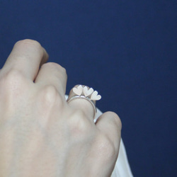 925純銀 三顆愛心刻字戒指/客製化【日日 hibi jewellery】 第1張的照片