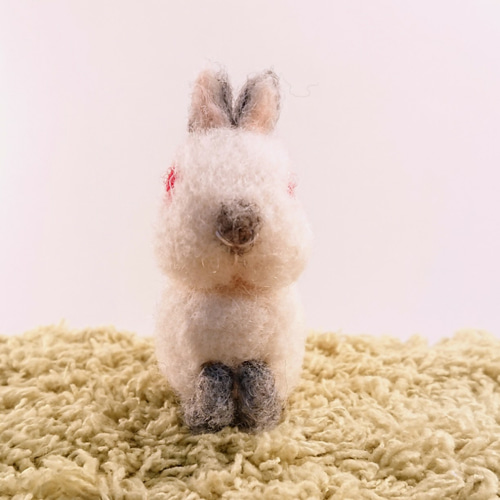 羊毛フェルト　うさぎ 送料無料】うさぎの羊毛フェルト ～ネザーランドドワーフ ヒマラヤン