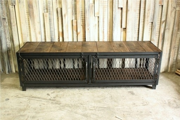 アイアン　インダストリアル　ＡＶボード　テレビ台〔Ａ〕　w1200ｍｍ ※受注製作　オーダー可能 2枚目の画像