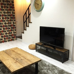 アイアン　インダストリアル　ＡＶボード　テレビ台〔Ａ〕　w1200ｍｍ ※受注製作　オーダー可能 4枚目の画像