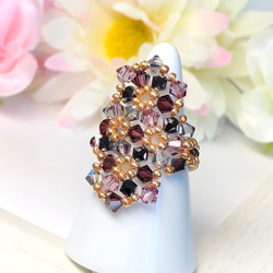 フィリング　ピース　ポルトガル製 ♦︎ダイヤシェイプリング♦︎〜マルチカラー・ボルドー