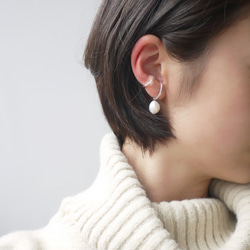 silver950＊ear cuff(+pearl) 1枚目の画像