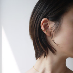 18KGP＊ear cuff "fit"(2.5ｍｍ) 4枚目の画像