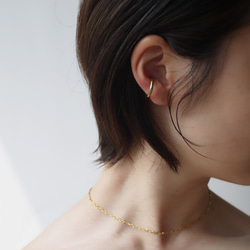 18KGP＊ear cuff "standard"(2.5ｍｍ) 3枚目の画像