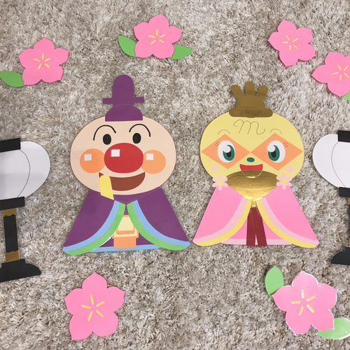 壁面飾り ひな祭り 大人向け F 壁面飾りひな祭り大人向けI