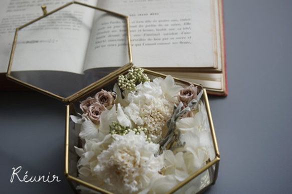 【受注製作】花のリングピローケース：oreiller anneau 4枚目の画像
