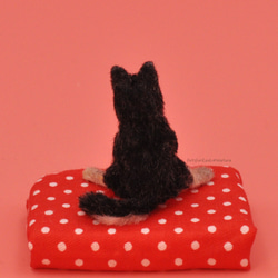 [スポット] 1:12 シミュレーションミニチュアドールハウスペット黒柴犬純粋な手作り作品 --- マップカスタム装飾に来ること 4枚目の画像