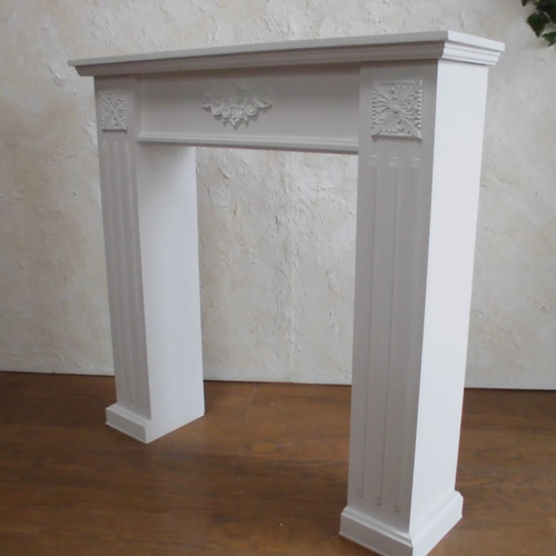 マントルピース飾り棚W80H80D20 2型 ホワイト3色 組立タイプ 棚