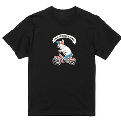 【名前入り】大人サイズ　フレンチブルドッグ　Tシャツ　自転車　お出かけ T　サイクリング　親子コーデ 2枚目の画像