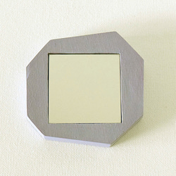 ジオメトらない手鏡（intersect）灰紫 2枚目の画像
