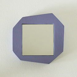 ジオメトらない手鏡（intersect）ブルーラベンダー 2枚目の画像