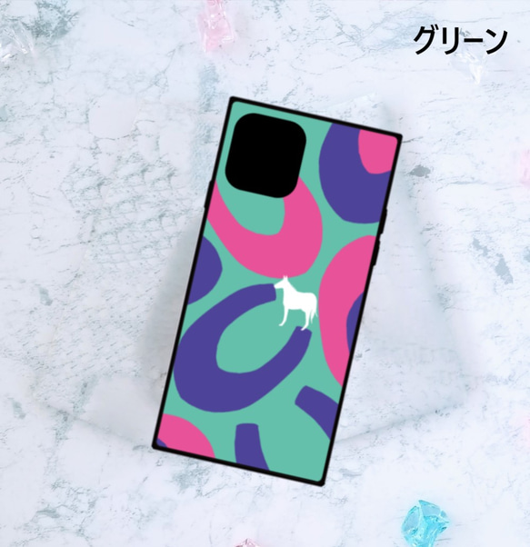 【SALE】スポーティーなお馬さんの蹄鉄ケース【iPhone】 3枚目の画像