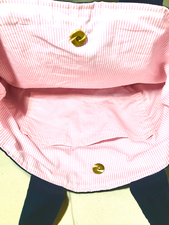 入園入学レッスンバッグお受験名入れ刺繍リボン 4枚目の画像