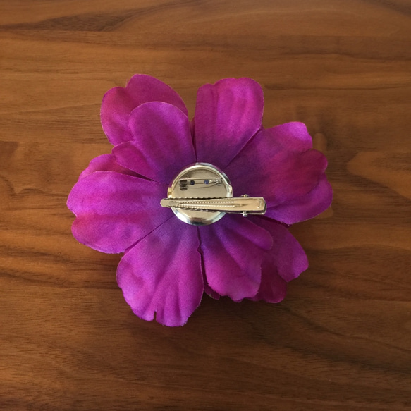 (送料無料)Y1『ピンク・紫・青』着物・浴衣・髪飾り・フラワー・2WAYタイプ 3枚目の画像
