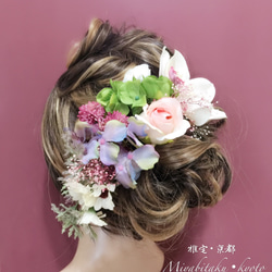✴︎2セット限定✴︎　【F17KA28】ヘッドドレス・結婚式・パーディー・和婚・髪飾り 1枚目の画像