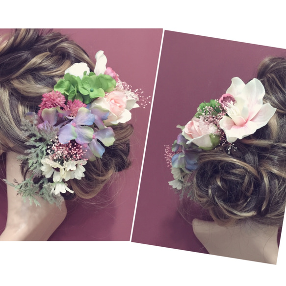 ✴︎2セット限定✴︎　【F17KA28】ヘッドドレス・結婚式・パーディー・和婚・髪飾り 2枚目の画像