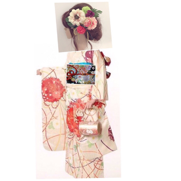 【オーダーメイド】N.Hana様の専用ページ♡ヘッドドレス/髪飾り♡成人式・卒業式・結婚式 2枚目の画像