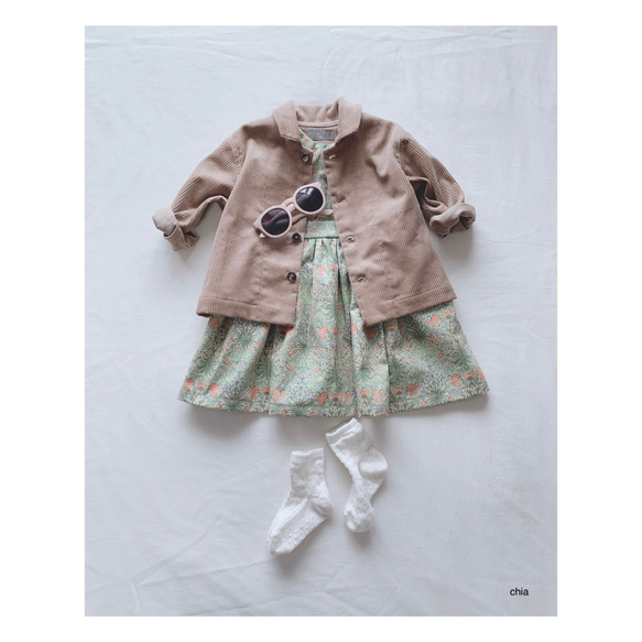 【jacket (moca)】送料無料 ベビー 女の子　男の子　ジャケット　かっこいい　コーデュロイ 8枚目の画像
