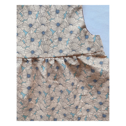【jumper skirt (flower)】送料無料　ベビー　ジャンパースカート　ワンピース　おしゃれ　出産祝い 4枚目の画像