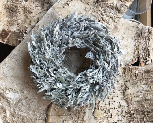 ダスティミラーのリース＊【20cm】 リース poku 通販 7072157｜Creema