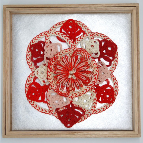 曼荼羅アート 赤 キャンバス 曼荼羅アート 赤 キャンバス