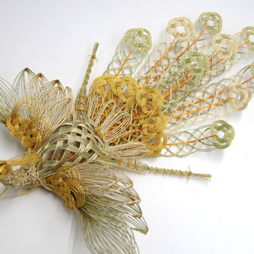 愛と幸せを運ぶホーオー！水引お正月飾り123SS 鳳凰&小槌セット