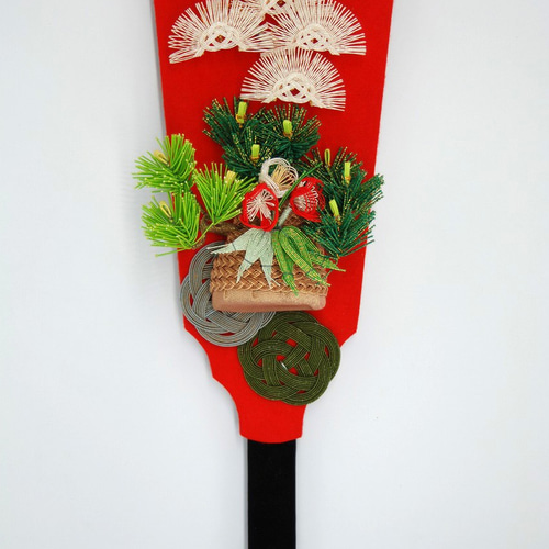 水引お正月飾り豪華な羽子板[01DR1]羽根付 その他インテリア雑貨 盆栽