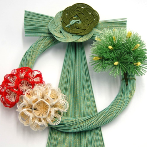 健康力up！風水水引お正月飾り福袋30AG（緑）ギフト/縁起物 しめ縄