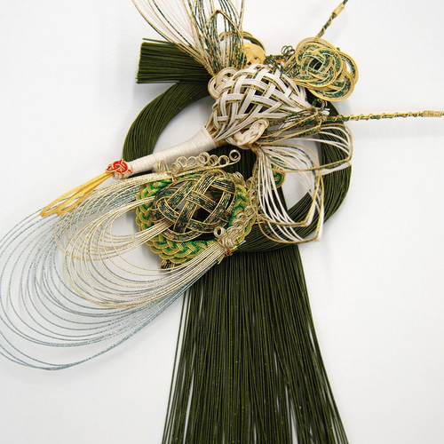 水引風水お正月飾り146AG鶴亀/縁起物/しめ縄/しめ飾り しめ縄