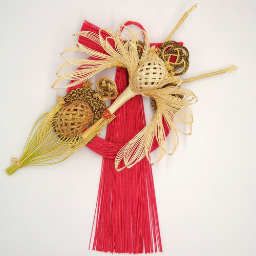 水引風水お正月飾り148AP鶴亀/しめ縄/しめ飾り/縁起物 しめ縄