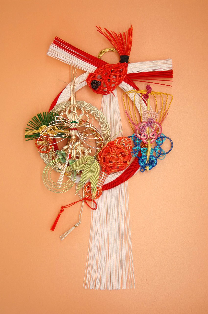 【バラ可】結納セット　水引　和風　インテリア　置物　鶴　亀　松竹梅　祝い事 結納 ディスプレイ・水引単品飾り(松竹梅鶴亀) : 結納ドットコム