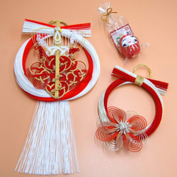 ダルマ　正月飾り　ハンドメイド ラスト！ハンドメイド お正月 壁面飾り だるま 梅 門松 富士山