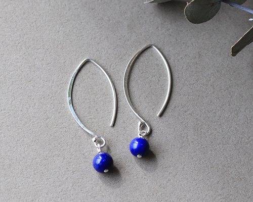 専用【C】水晶とラピスラズリ マザーオブパールの一粒ピアス 04087efad64ef8f6a2f2e62ead67c6