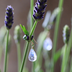 14Kgf Scorolite (Lavender Quartz) Earrings/Earrings --Healing dr 第7張的照片