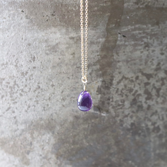 14Kgf深色紫水晶葡萄項鍊[S號] --新鮮採摘的葡萄- 第6張的照片