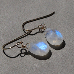 14Kgf Rainbow Moonstone Earrings/Earrings --On a moonlit night-- 第4張的照片